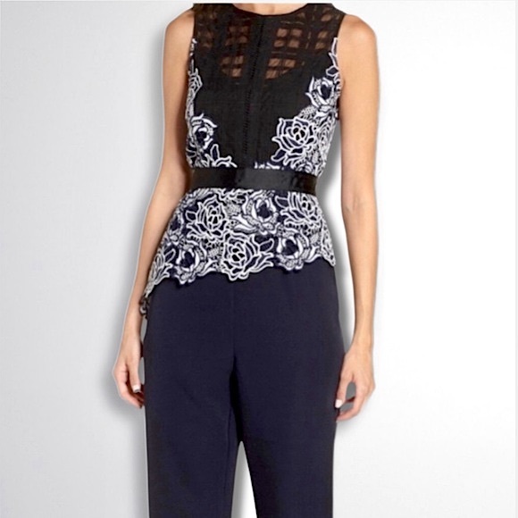 REVOLVE Chelsea28 Mixed Media Jumpsuit - Picture 3 of 11